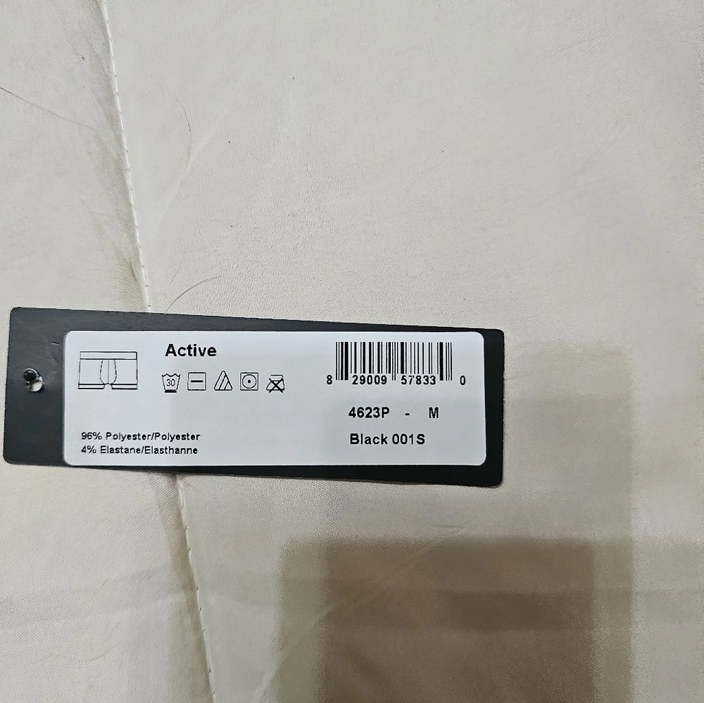 Active Black Boxer Briefs Athletic Fit